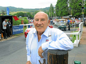 Supporting image for story: Racing legend Sir Stirling Moss enjoys action at Shelsley hill climb event