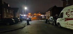 A police cordon in place following the stabbings in Smethwick. Pic: Kirat Raj Singh