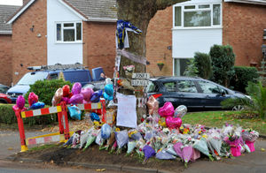 Tributes left at the crash scene