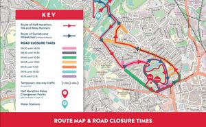 Wolverhampton half marathon road closures 2025
