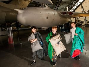 Supporting image for story: Youth groups can sleep among the planes in RAF Cosford hangar