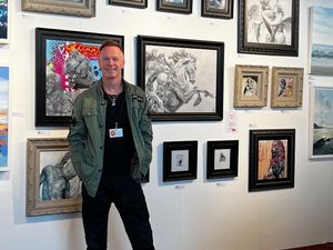 Supporting image for story: Football meets Art: Former Wolves player to open Hagley Art Exhibition