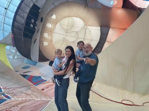 Touched by the family's year-long quest, the display team invited the family to join the crew for a very special experience. Photo: Bristol Balloon Collectors