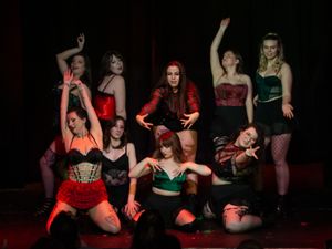 The cast of A Burlesque Slay Ride, JazKit Burlesque’s Winter 2024 show.
Picture: Angelika Kastelik
