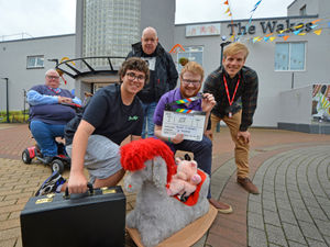 Supporting image for story: Young movie makers use town backdrop for project
