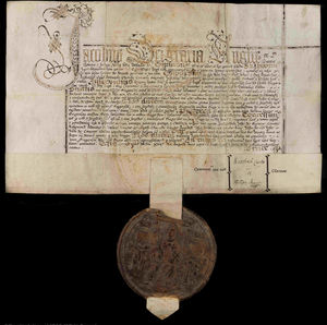 Newport's surviving royal charter from 1604.