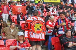 Walsall fans before the game