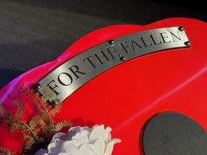 Chemical etched poppy