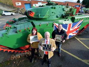 Supporting image for story: Tribute tank to local war hero to be repainted camouflage green