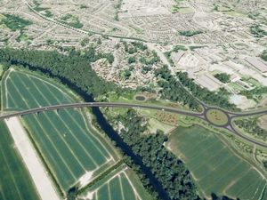 The proposed Shrewsbury North West Relief Road. Picture: Shropshire Council
