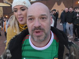 Supporting image for story: 'We're levels above Aston Villa!' Wolves fans on 2-1 derby win - WATCH 