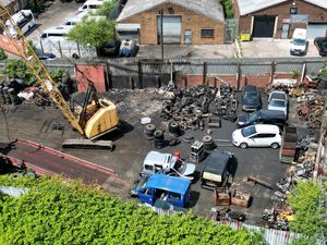 Supporting image for story: Firefighters battle blaze involving scrap waste in Brierley Hill