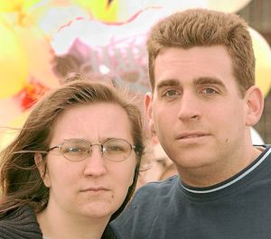 Rebecca and Jonathan Coggins prepare to mark Natalie's 18th birthday