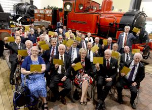 The SVR volunteers with their awards