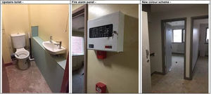 Toilets, fire alarms and a new lick of paint have been added as part of the refurbishment