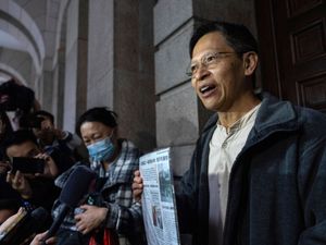 Tang Ngok-kwan speaks to the media at the Court of Final Appeal in Hong Kong