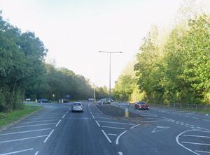 Two drivers were reportedly involved in a "road rage-related incident" in Mossey Green Way, Telford. Photo: Google