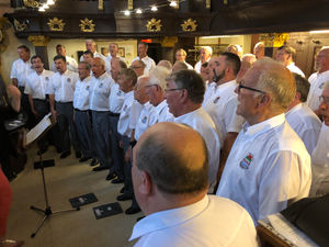 Supporting image for story: Three airports and 23 taxis: The Fron Choir's journey from hell