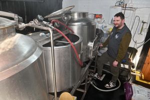 The brewery is a small operation working to help provide beer for the pub