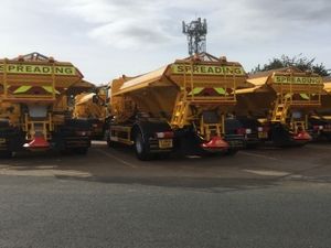 Supporting image for story: Coming to a Telford road near you - dry runs for gritters before winter bites