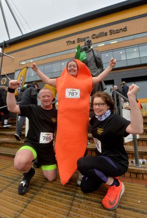 Emily Longman from Penn dressed as a carrot