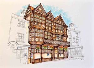  The town’s historic Feathers Hotel
