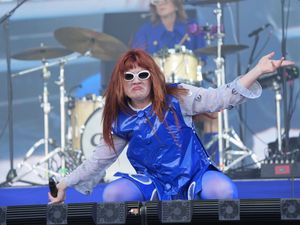 Supporting image for story: CMAT shouts ‘Free Palestine’ and wades into Glastonbury crowd during lively set