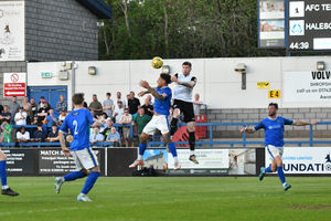 Action from AFC Telford United's play-off clash with Halesowen (Kieren Griffin)