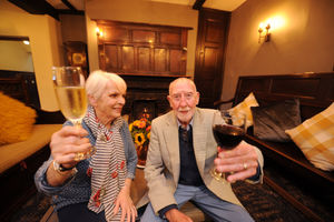Kathleen and Jim Jolly, both of Ludlow, in the lounge at The Feathers Hotel