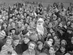 Supporting image for story: 'Why transport investment must reach beyond the West Midlands' - Your Letters plus an archive snapshot of Father Christmas bringing cheer to Shrewsbury in 1955