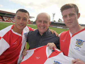 Supporting image for story: Harriers unveil 125th anniversary kit
