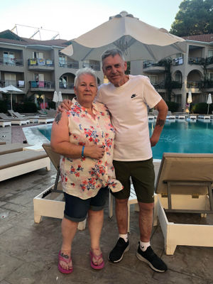 Susan Prince with husband Robert.