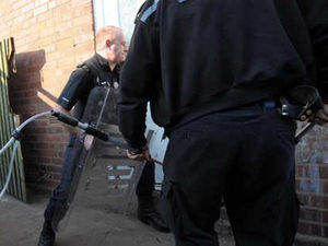 Supporting image for story: Police smash way into house for drugs raid