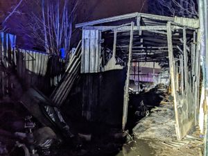 Supporting image for story: Garage destroyed in suspected Cradley arson attack