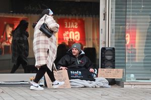 Michael has been sleeping rough in the entrance to the former River Island store