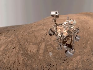 Supporting image for story: Nasa’s Mars Perseverance snaps a selfie as a Martian dust devil blows by