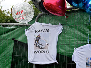 T-shirts have been made in memory of Will and Kaya, pictured