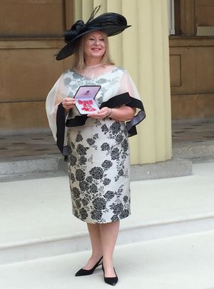Wendy Nicholson at Buckingham Palace
