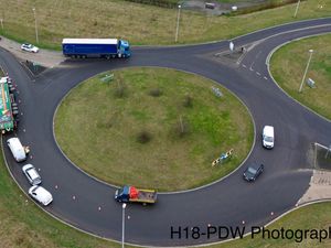 Supporting image for story: Overturned lorry causes disruption on major Mid Wales route