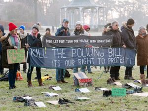 Supporting image for story: Kill the bill demonstration in Shrewsbury as campaigners rally against anti-protest law