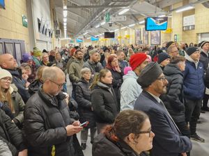 Around 250 people braved the cold for the event