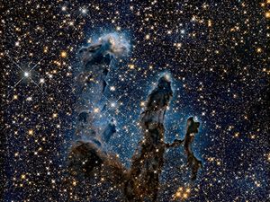 Supporting image for story: Space dust which forms planets and stars is spongier than thought – scientists