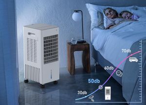 The motor quietly buzzes away and cools you while you sleep