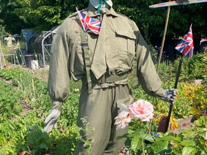 Supporting image for story: Schoolchildren meet the scarecrows