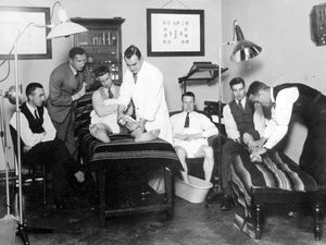 Supporting image for story: 'Why you should donate to animal rescue shelters this Christmas' - Your Letters and football players treated after a Dudley cup tie scuffle in a 1930s picture from the archive