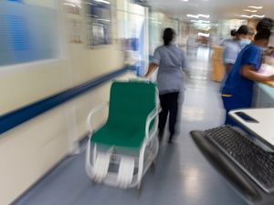 Staff on an NHS hospital ward