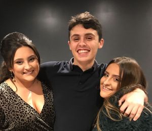 Dylan with his sisters Izzy and Livi