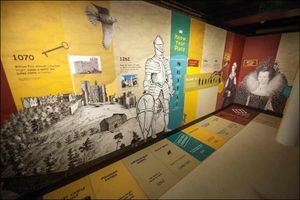 A Castle Creatures wall exhibit