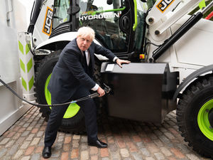 Supporting image for story: Boris Johnson launches hydrogen-powered machines at Staffordshire-based JCB