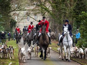 Supporting image for story: Hundreds out in grounds of hall for Boxing Day hunt